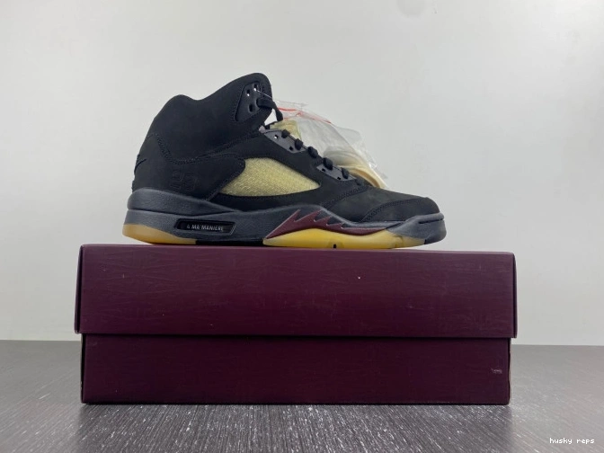 Rep Husky Jordan A Ma Black 5 FD1330-001 x Maniere Air 0825